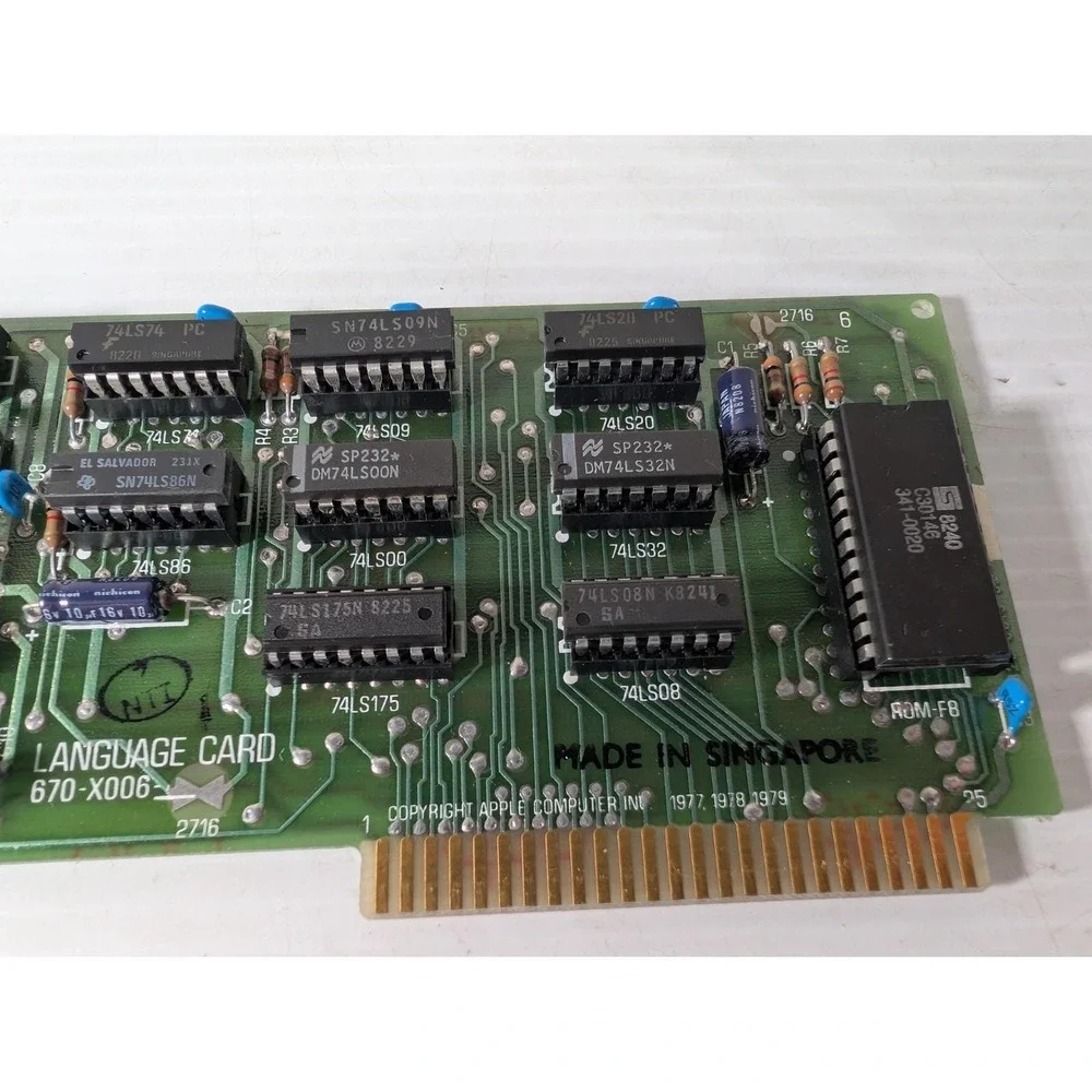 Microsoft 16K Language Card 670-X006 RAM Apple II & II Plus 1980 Tested Working